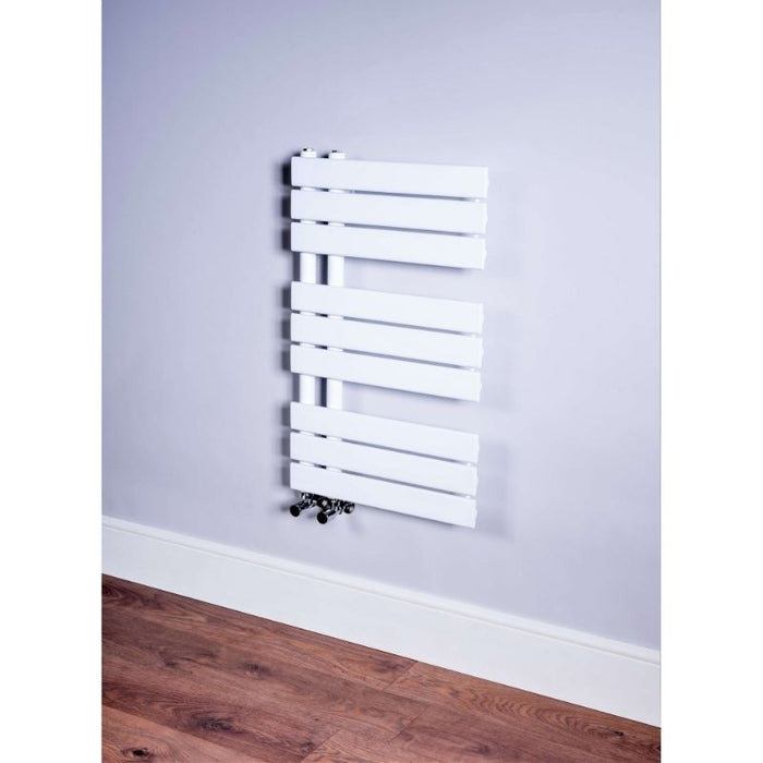 DQ Ryker Heated Towel Rail in Ral 9016 White Gloss