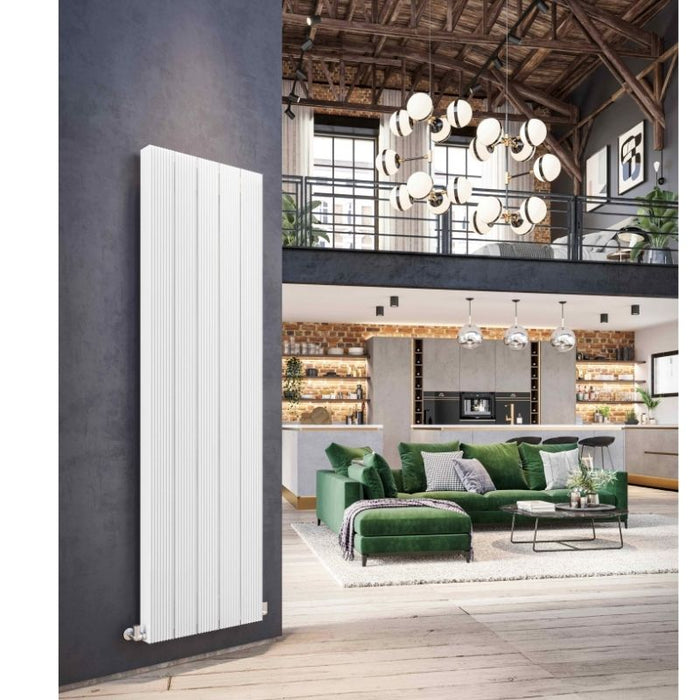 DQ Galena Vertical Designer Radiator in Ral 9016 White Matt