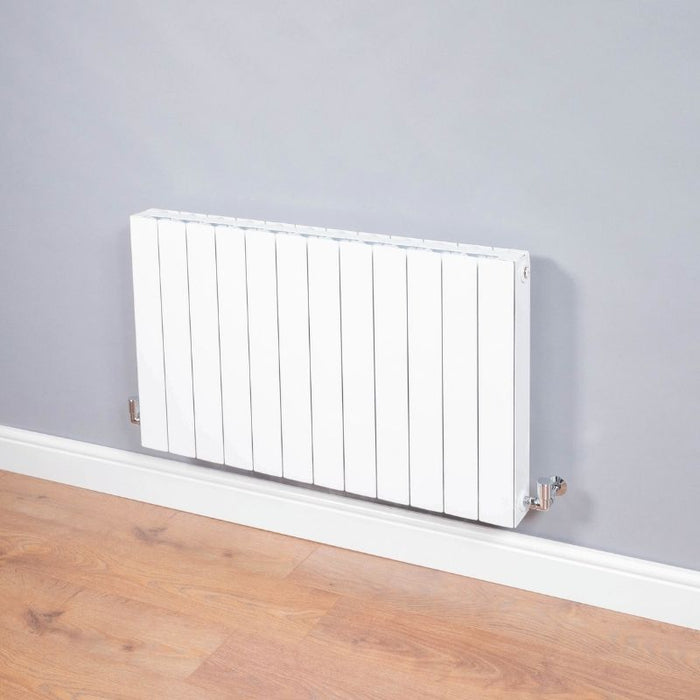 DQ Osset Horizontal Designer Radiator in Ral 9016 White