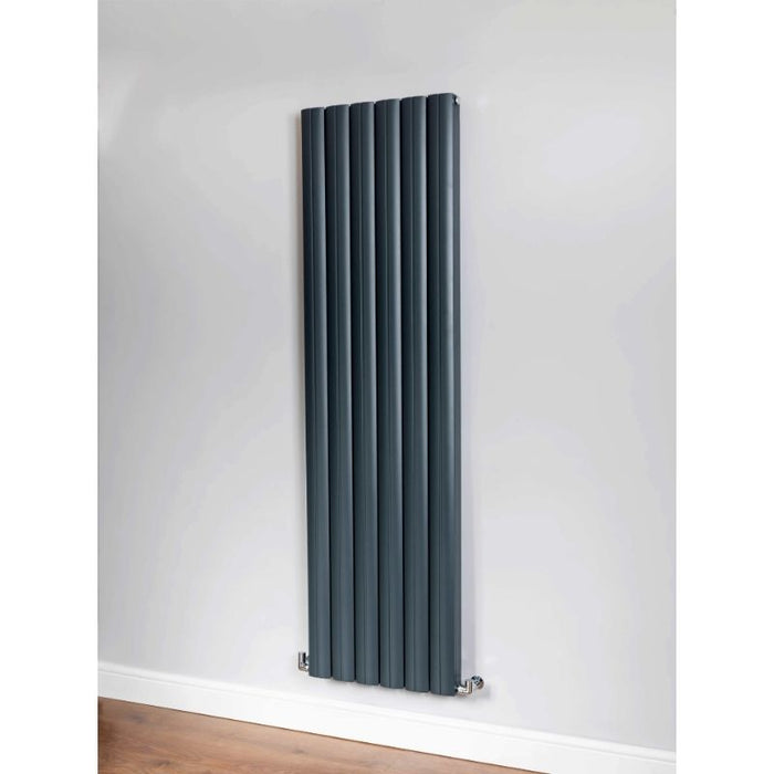 DQ Pica Vertical Designer Radiator Designer Radiator in Anthracite Texture