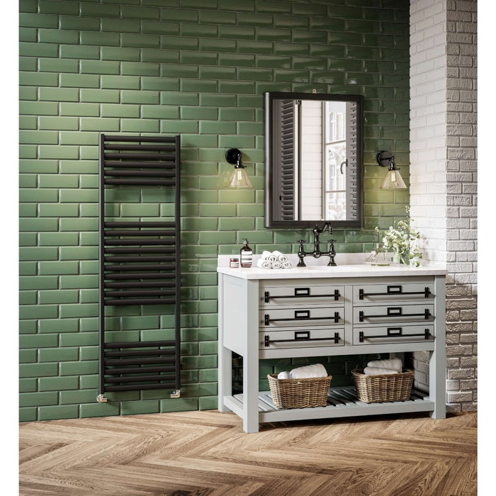 DQ Indio Heated Towel Rail in 9005 Black Matt