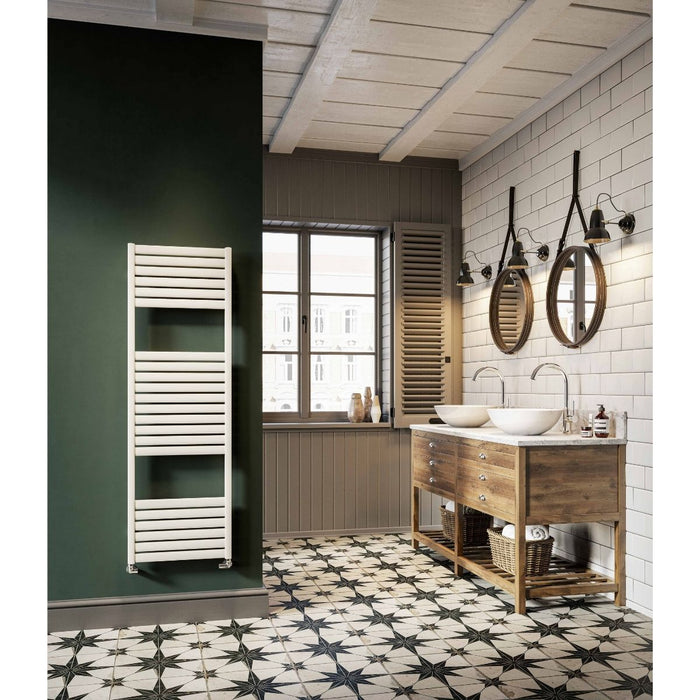DQ Cornelli Heated Towel Rail in 9016 White Matt