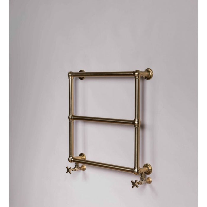 DQ Hungerford Heated Towel Rail in Brushed Brass