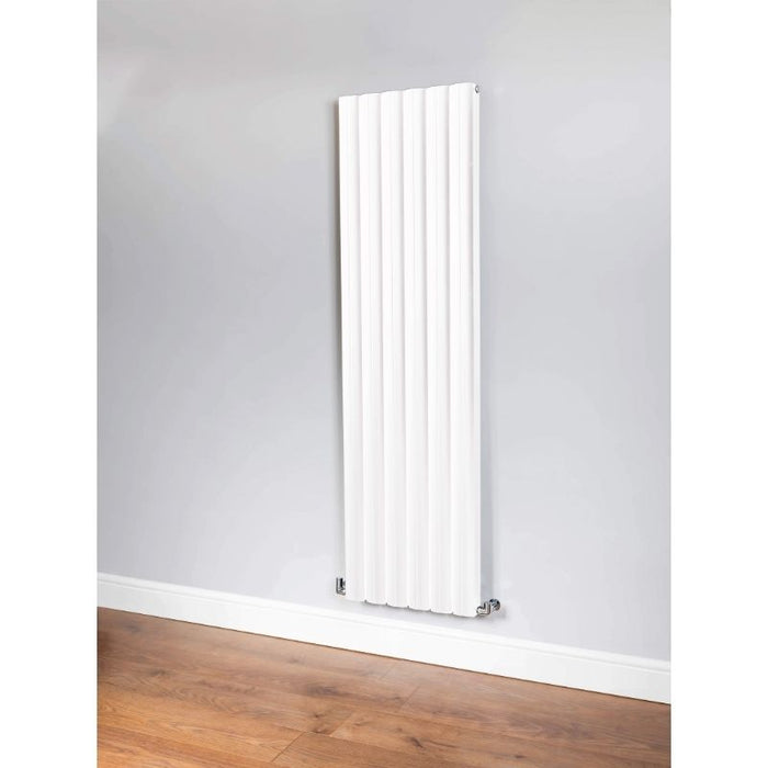 DQ Pica Vertical Designer Radiator Designer Radiator in White Texture
