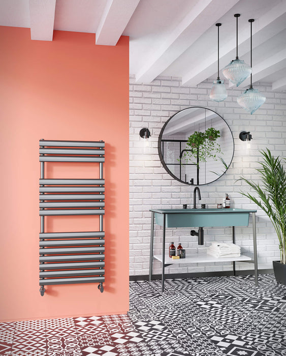 DQ Cove Heated Towel Rail in Infinity Steel