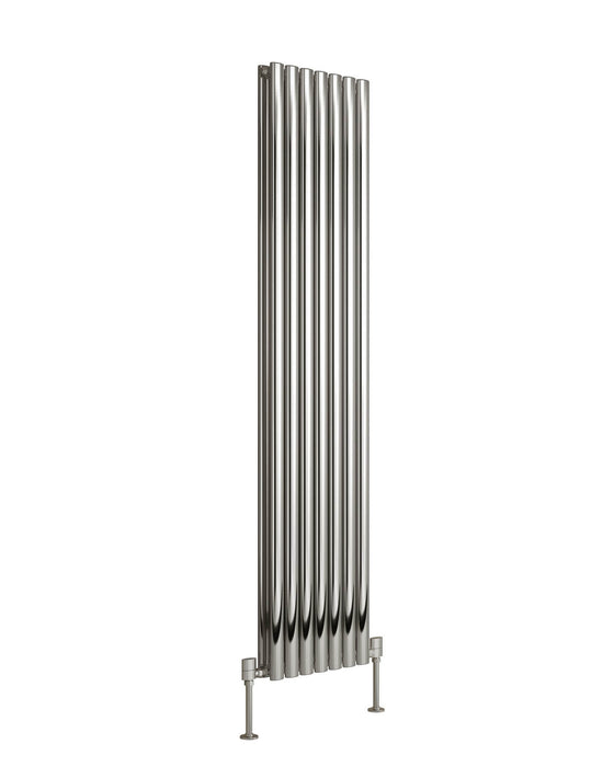 DQ Cove Stainless Double Vertical Designer Radiator in Polished