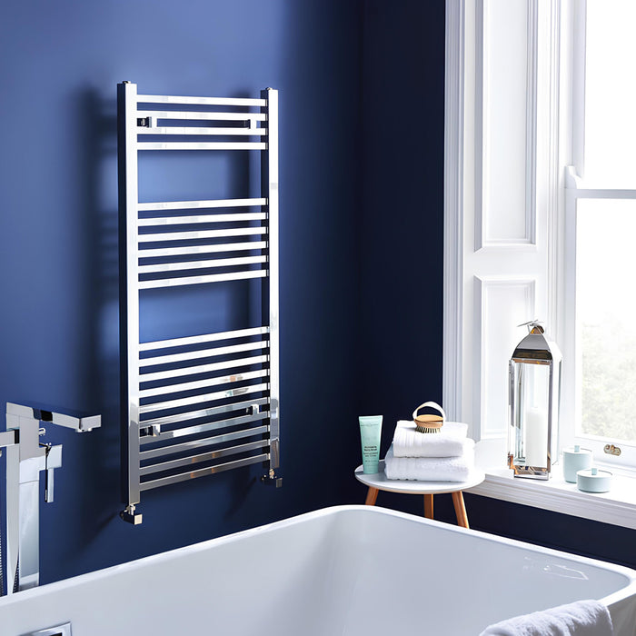 Kartell K-Square Chrome Curved 25mm Towel Rail Chrome