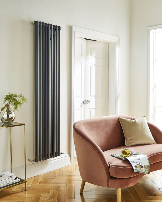Kartell Laser Classic Anthracite Vertical Radiators White