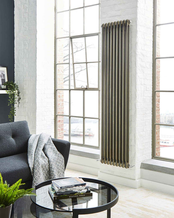 Kartell Laser Classic Raw Metal Vertical Radiators White