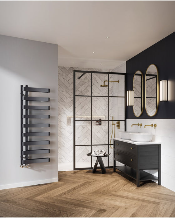 DQ Azura Heated Towel Rail in Anthracite 7016