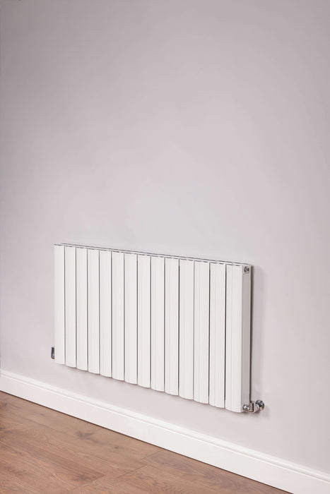 DQ Pica Horizontal Designer Radiator Designer Radiator in White Texture
