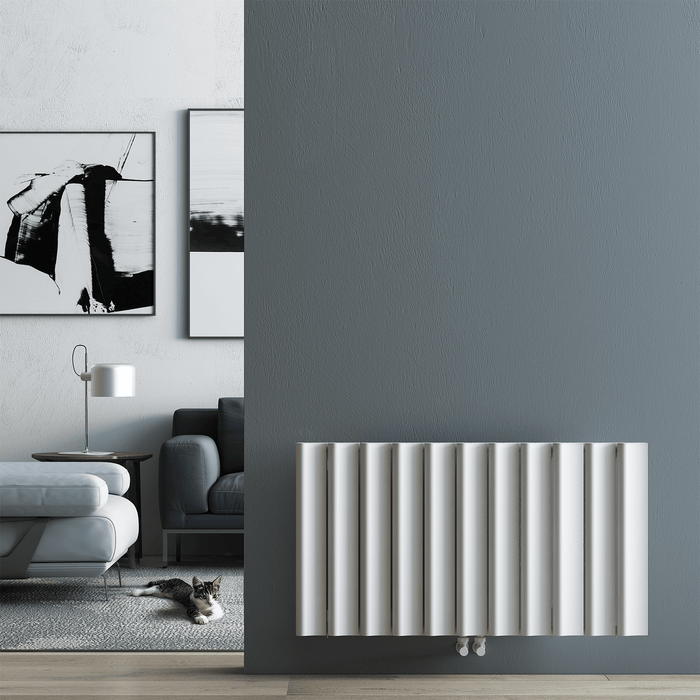 Carisa Burano S Horizontal White Designer Radiator