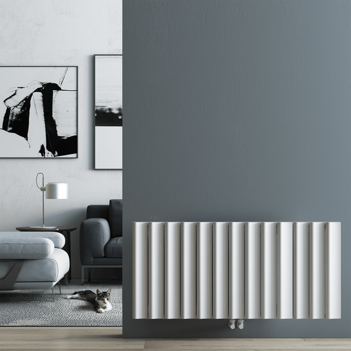 Carisa Burano S Horizontal White Designer Radiator