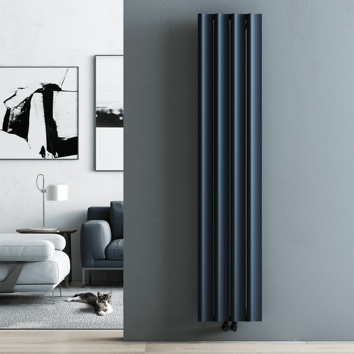Carisa Burano S Vertical Anthracite Designer Radiator
