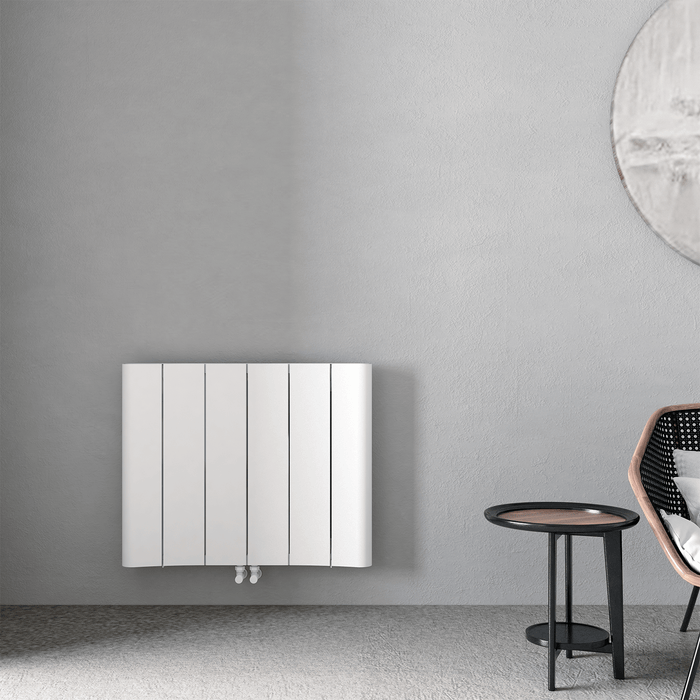 Carisa Curvy Horizontal White Designer Radiator