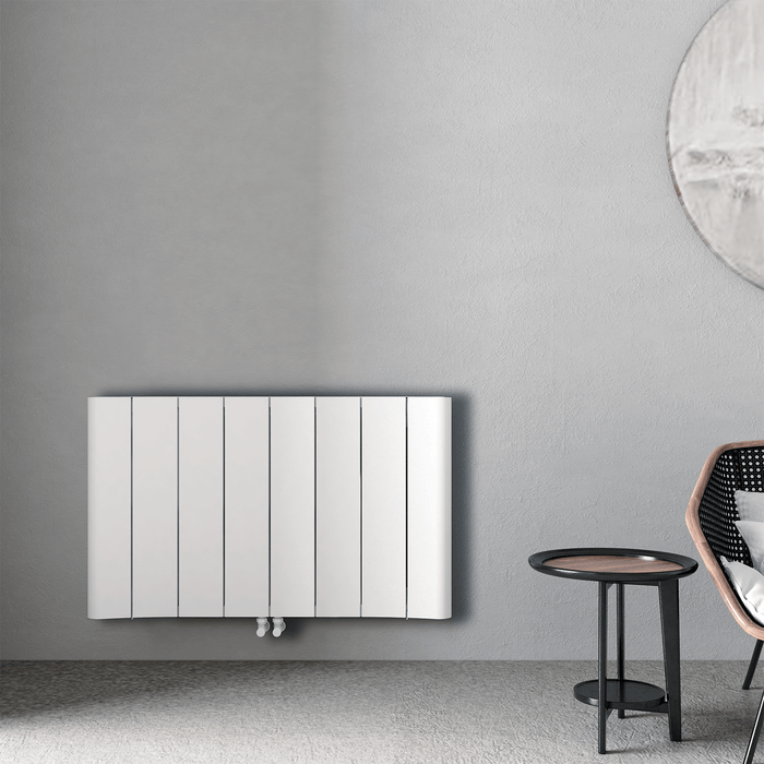 Carisa Curvy Horizontal White Designer Radiator