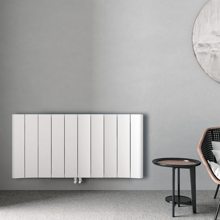 Carisa Curvy Horizontal White Designer Radiator