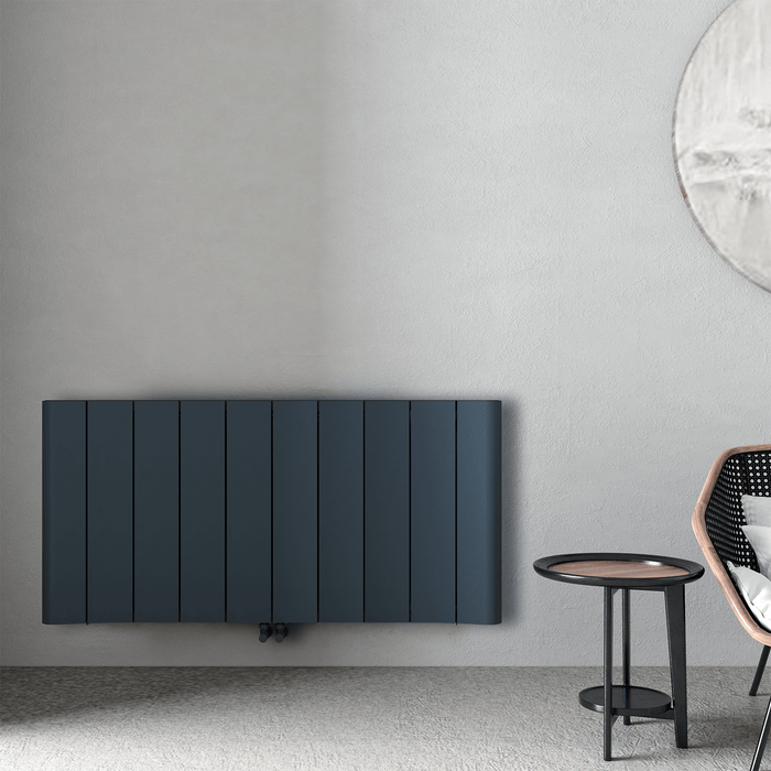 Carisa Curvy Horizontal Anthracite Designer Radiator
