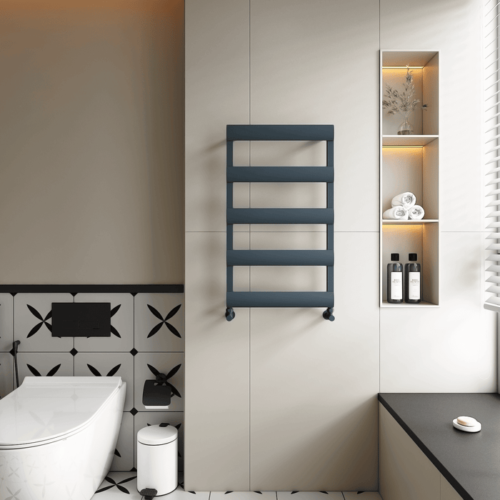 Carisa Alya Bath  Anthracite Heated Towel Rail 