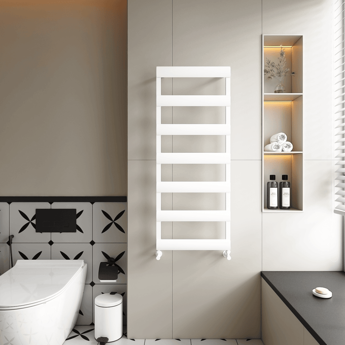 Carisa Alya Bath  White Heated Towel Rail 