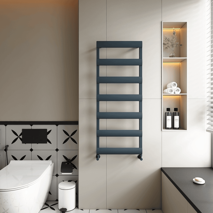 Carisa Alya Bath  Anthracite Heated Towel Rail 