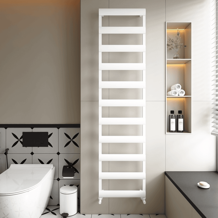 Carisa Alya Bath  White Heated Towel Rail 