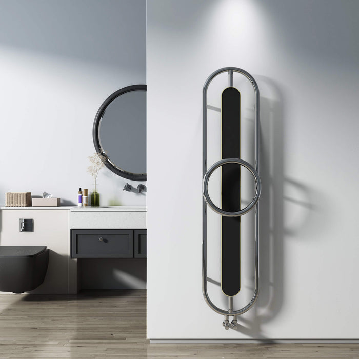 Carisa Aiden  Mirror Polish Stainless Steel Heated Towel Rail