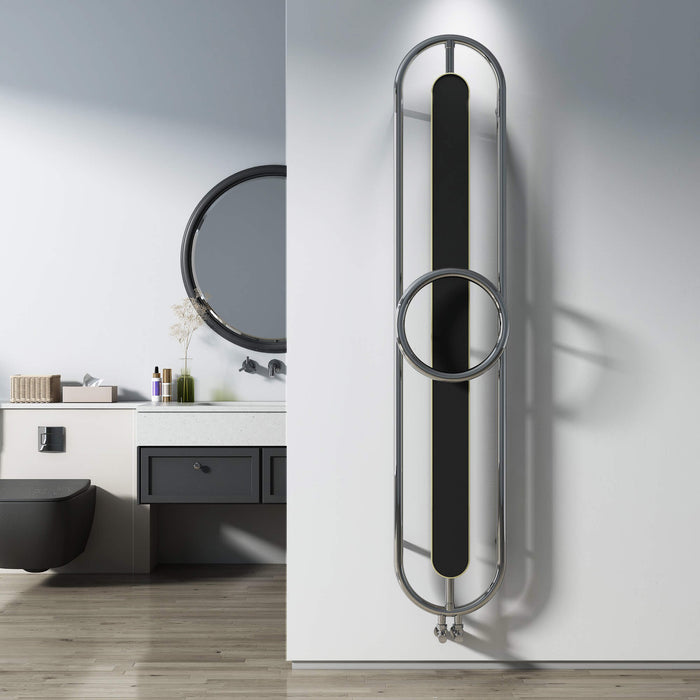 Carisa Aiden  Mirror Polish Stainless Steel Heated Towel Rail