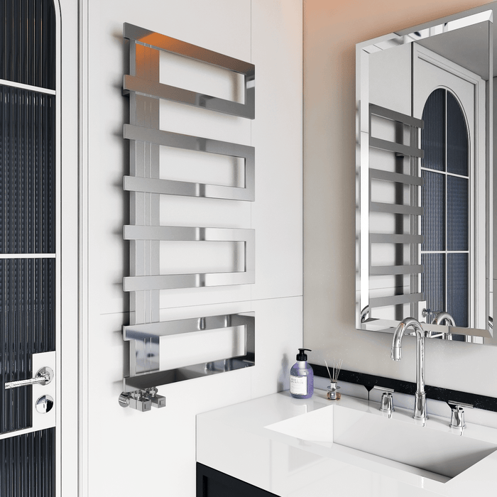 Carisa Arlen  Mirror Polish Stainless Steel Heated Towel Rail