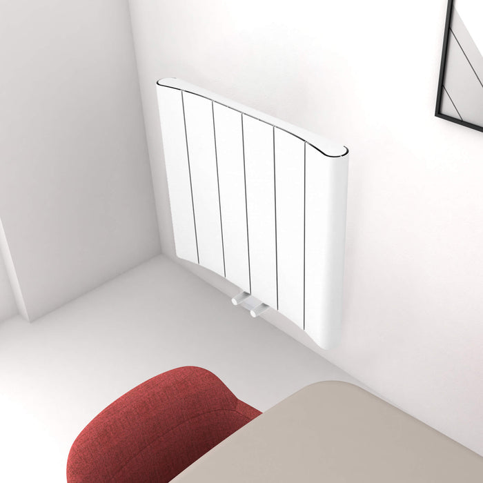 Carisa Curvy Horizontal White Designer Radiator
