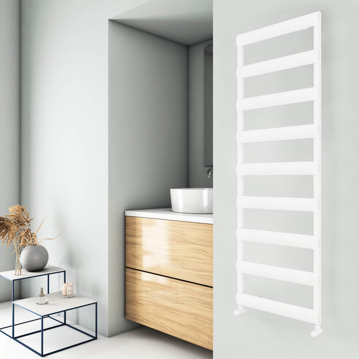 Carisa Alya Bath  White Heated Towel Rail 
