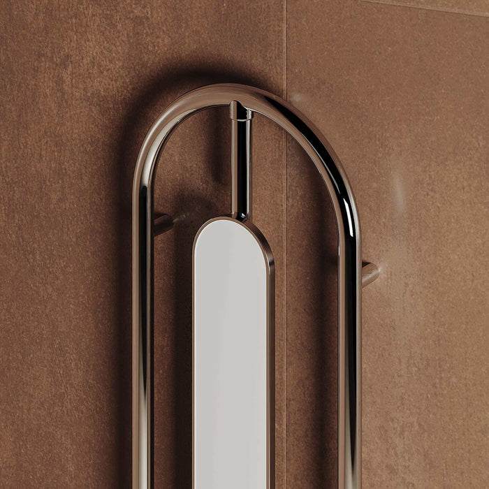 Carisa Aiden  Mirror Polish Stainless Steel Heated Towel Rail