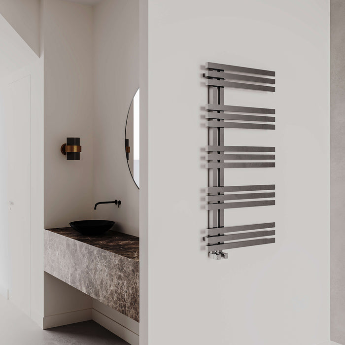Carisa Alias  Satin Stainless Steel Heated Towel Rail