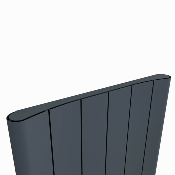 Carisa Curvy Horizontal Anthracite Designer Radiator