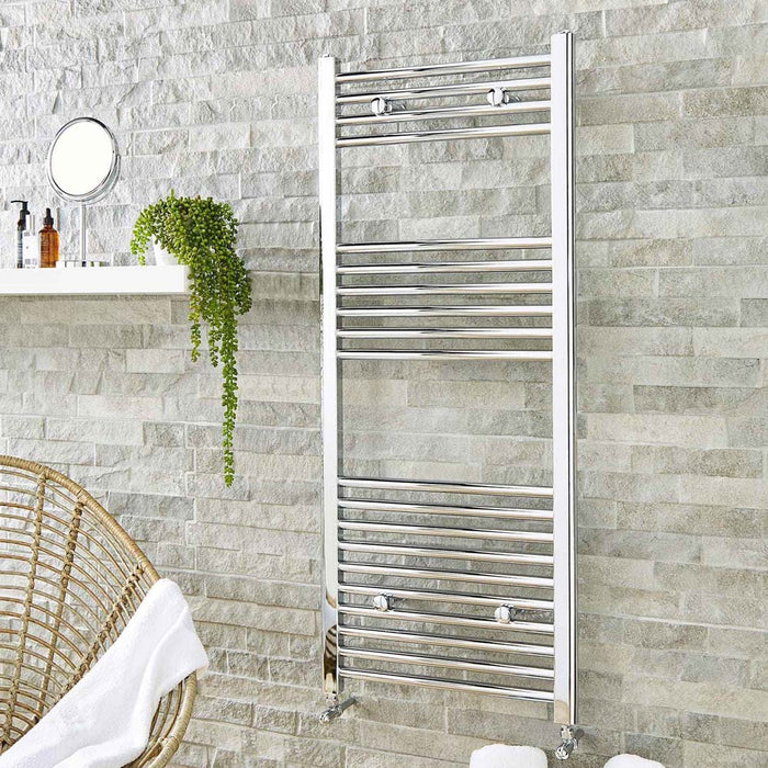 Kartell K-Rail Chrome Curved 22mm Towel Rail Chrome