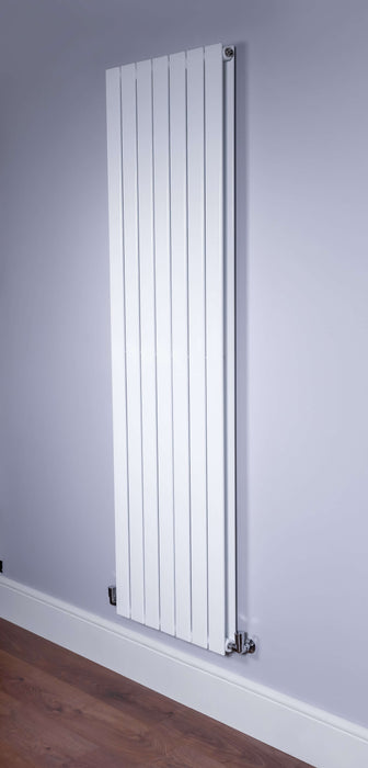 DQ Strata Double Vertical Designer Radiator in Ral 9016 White Gloss