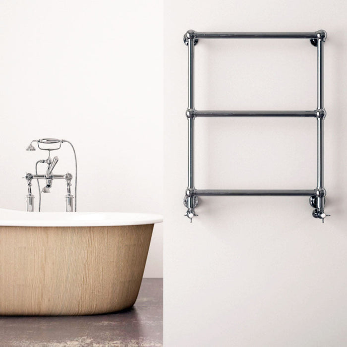 Carisa Vintage  Chrome Heated Towel Rail 