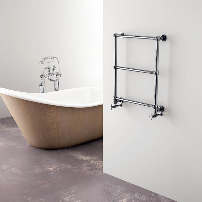 Carisa Vintage  Chrome Heated Towel Rail 
