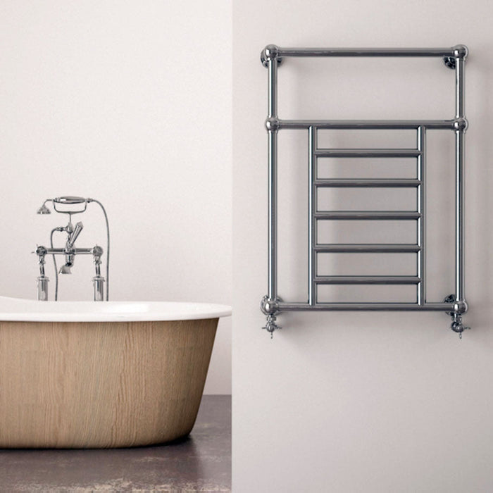 Carisa Vintage  Chrome Heated Towel Rail 