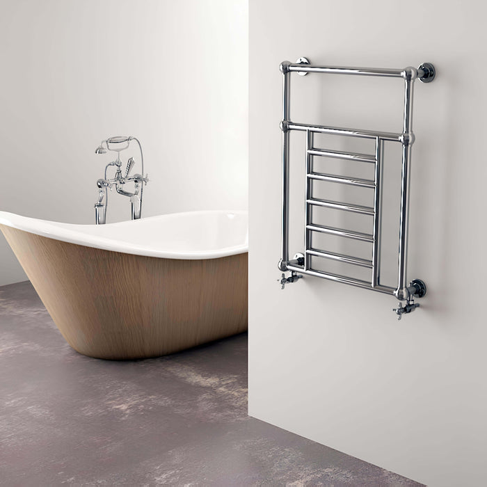 Carisa Vintage  Chrome Heated Towel Rail 