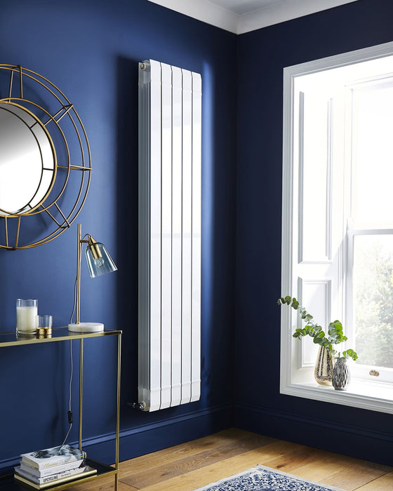 Kartell Vermont Vertical White Radiators Anthracite