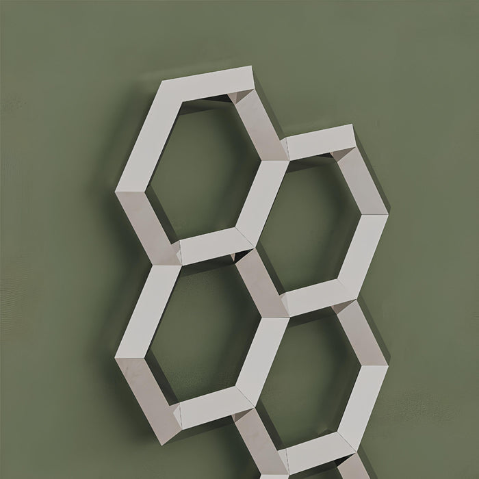 Carisa Alveole  Mirror Polish Stainless Steel Heated Towel Rail